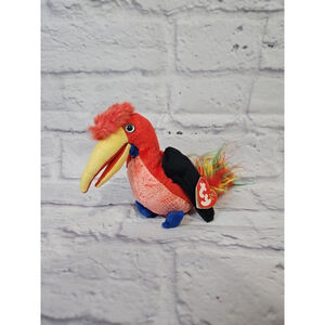 Ty Beanie Baby Frills the Hornbill Bird Retired
